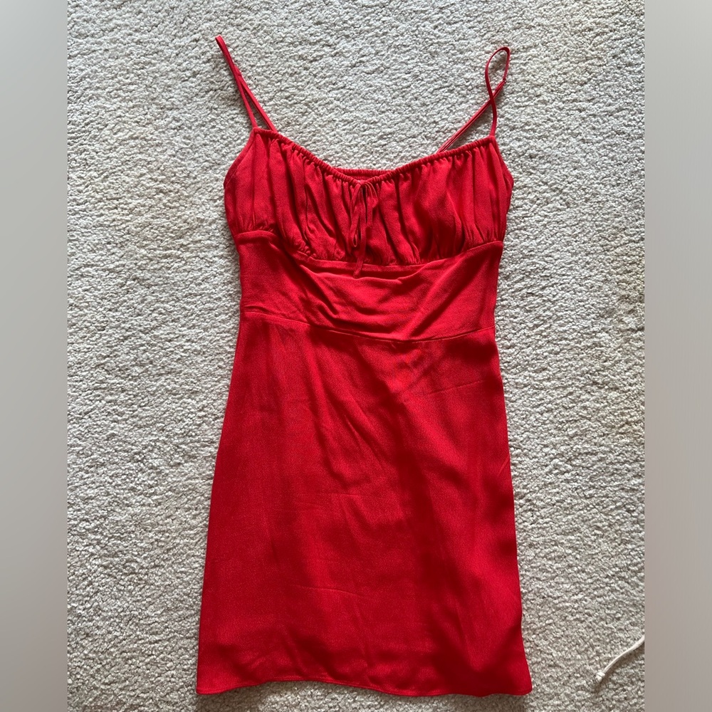 Aritzia Sunday Best Red Mini Dress